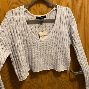 Light blue crop sweater
